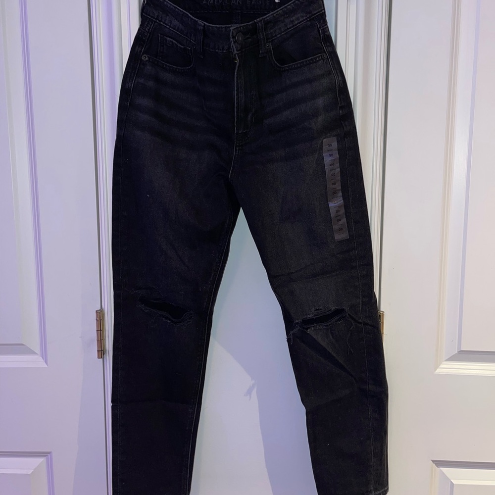 High Waisted Black Jeans American Eagle